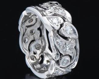 Ladies God and Diamond Band 