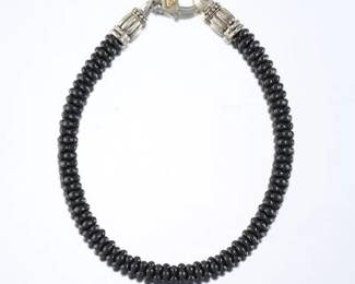 LAGOS 18K Gold, Sterling Silver and Ceramic Bracelet 