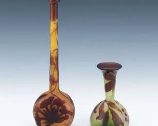 Two Small Galle Vases