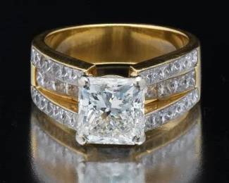 Ladies 3.03 Carat Diamond Engagement Ring 