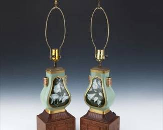 A Pair of Pate Sur Pate Vases 