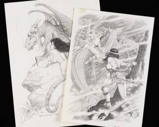 Two Comic Illustrations 