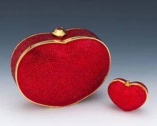 Judith Leiber Heart Minaudiere