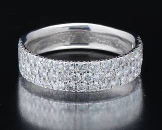 Ladies Gold and Diamond Band 