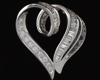 Ladies Diamond Heart Pendant 