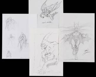 Group of Batman Original Sketches