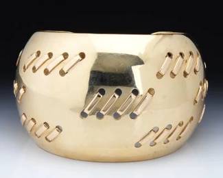 Ladies Custom Made Wide Designers Dome Bangle 