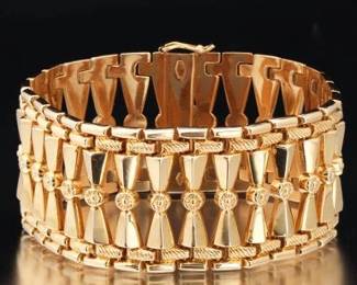 Ladies Venetian Gold Bracelet 