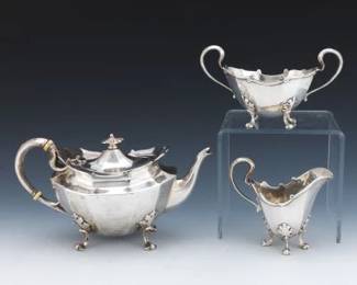 Asprey Sterling Silver Tea Set, London, ca. 1913 