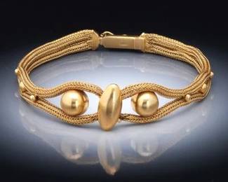 Andriolo 18k Gold Mesh Bracelet 