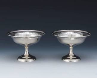 Pair of Hartford Sterling Silver Compotes