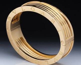 BVLGARI 18K B.Zero1 Large Wide Bangle 