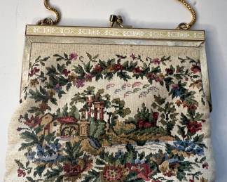 Vintage Needlepoint Purse