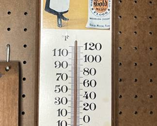 Vintage Gold Medal Flour Thermometer