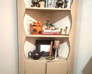 Vintage Painted Corner Cabinet
