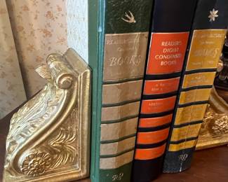 CBK Ltd. Gold Wooden Bookends