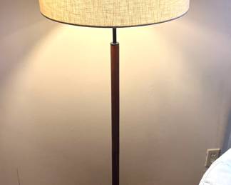 Wood and Metal Floor Lamp
