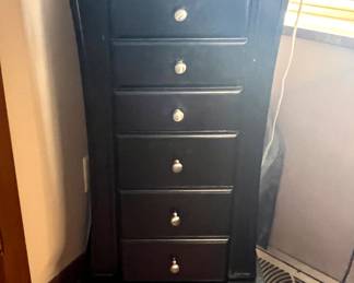 Black Wood Jewelry Chest