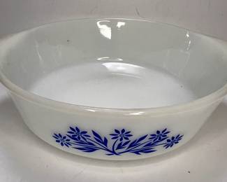 Fire King Blue Cornflower Casserole