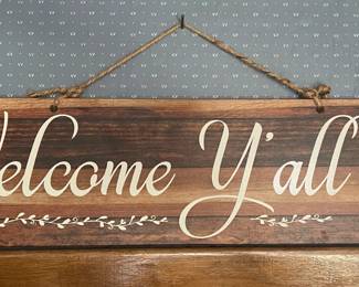 Hand Painted Wood Sign