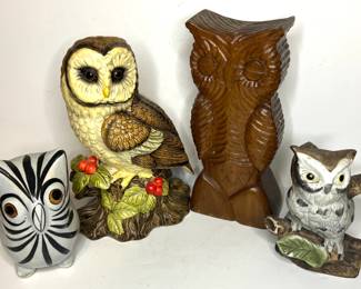 Assorted Owl Figurines