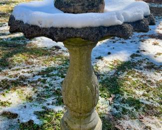 Cement Birdbath