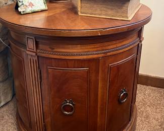 Round End Table Cabinet