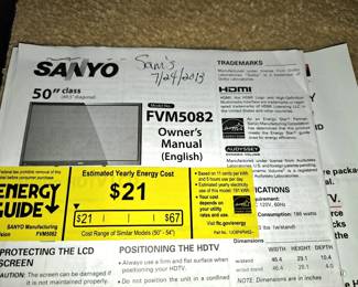 Sanyo Paperwork