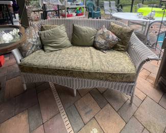 Wicker Sofa, as is