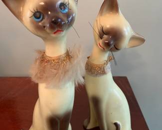 Vintage Siamese Cat Long Neck S&P