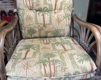 Close up of dinette chair fabric
