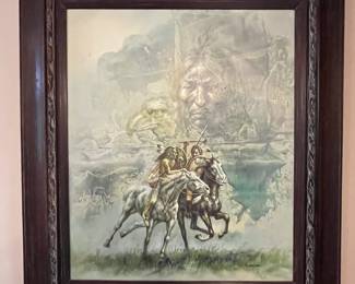 Native American G. Bogard painting 