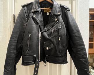 Women's Leather Riding Jacket, Size Sm