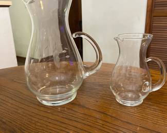 Princess House Lg & Sm Pitchers