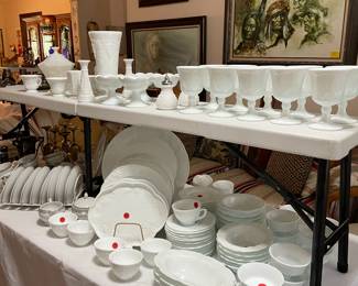 Anchor Hocking, "Harvest Grapes" milk glass