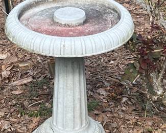 Cement Bird Bath