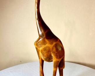 Giraffe hand carved in Kenya