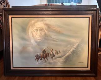 Native American G. Bogard painting