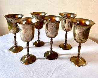 Set of 6 wine goblets