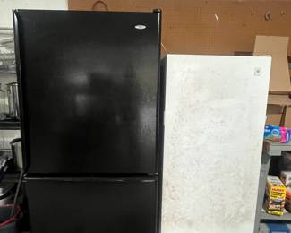 Amana Refrigerator/Freezer, GE Manual Defrost Freezer. Both work great, sold 'as is' 