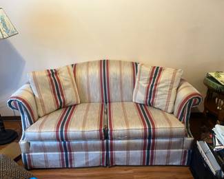 Hickory-Fry Love Seat, measures 69 x 36