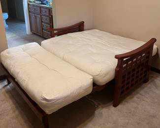 Twin size Mission Style Futon (open)