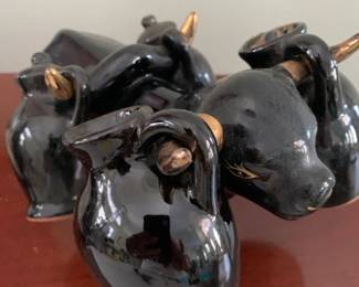 1950's/60's bull w/saddle bags S&P