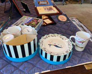 French inspired Plates and cups