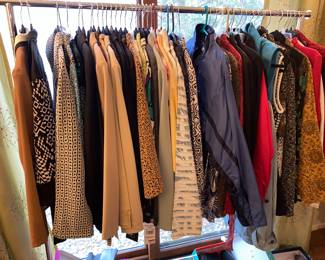 Sweaters, vest, jackets in various colors and styles