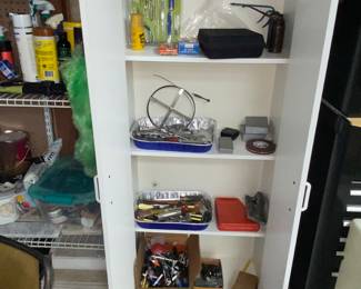 Cabinet full of hand tools