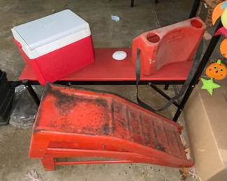 Weight bench - car ramps
