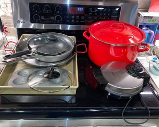 Pots, pans and waffle maker