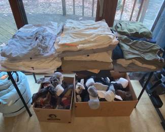 Men’s shorts and socks-many for hiking and outdoor activity