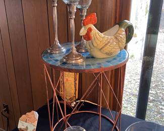 tables full of home decor